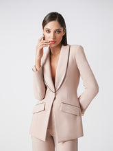 Suit set with contrast trim